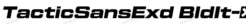 TacticSansExd BldIt字体转换